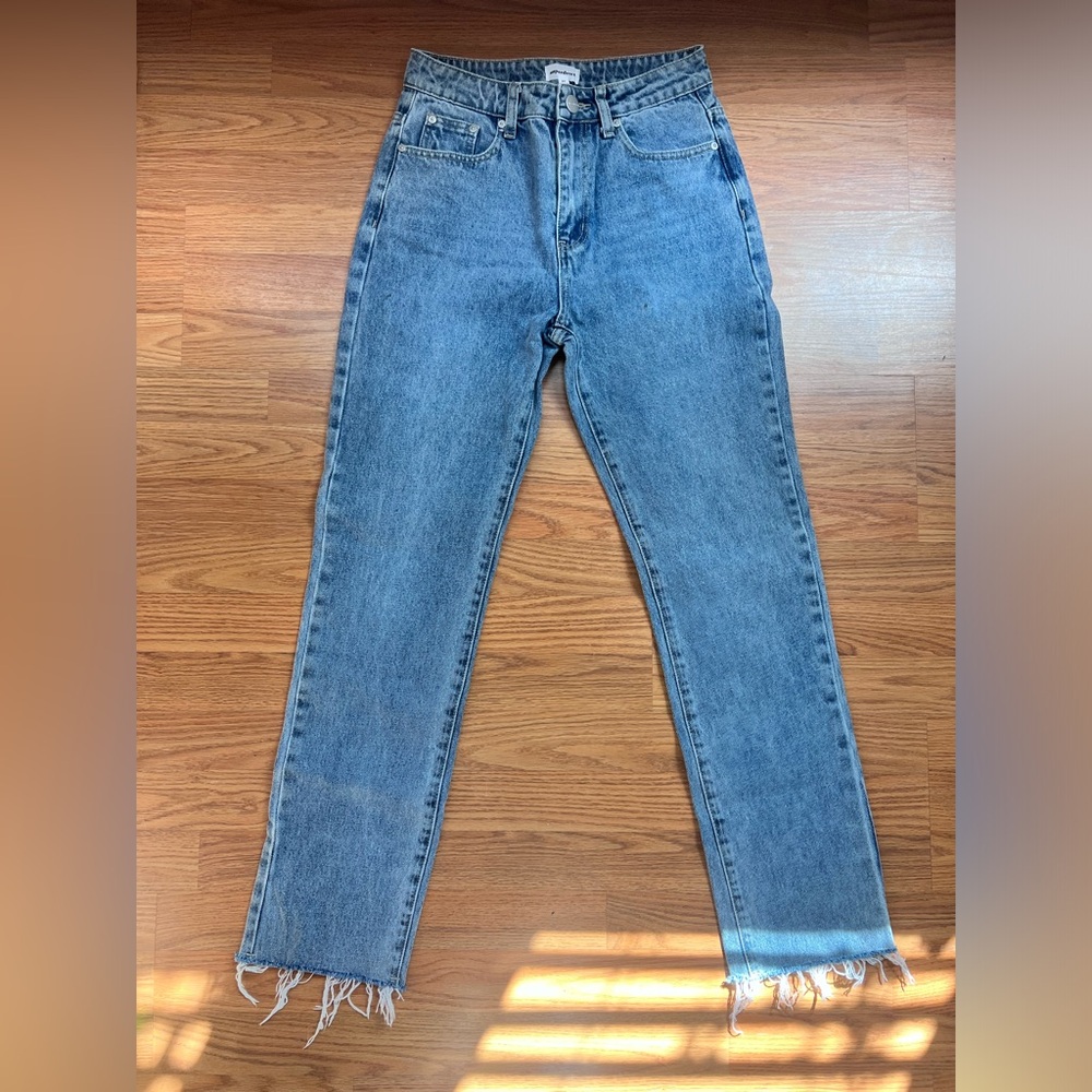 superdown Light Blue Straight Leg Jeans